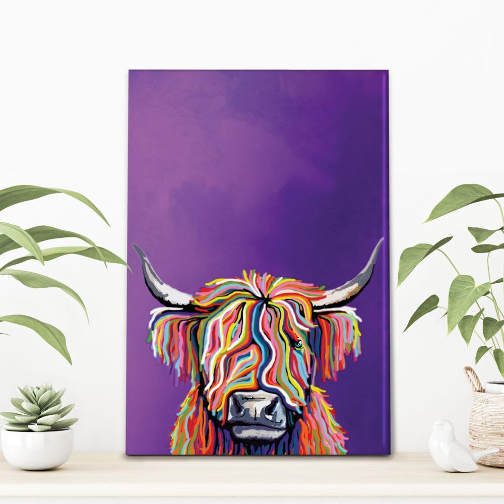 Funky Cow Canvas Print wall art product Independent