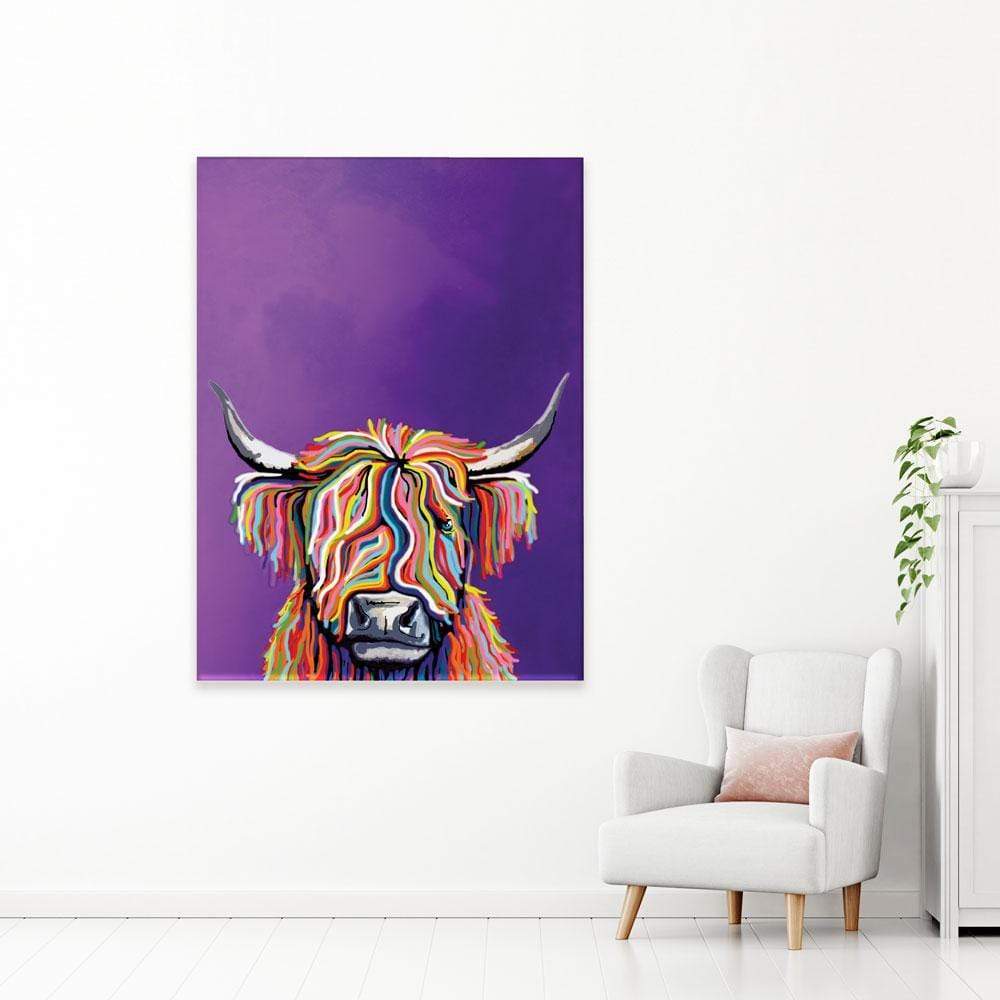 Funky Cow Canvas Print wall art product Independent
