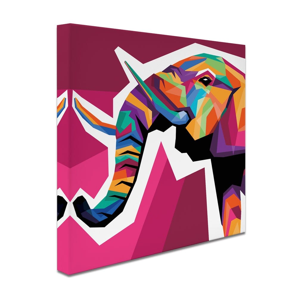 Funky Pop Art Elephant Canvas Print wall art product Zero05Ard / Shutterstock