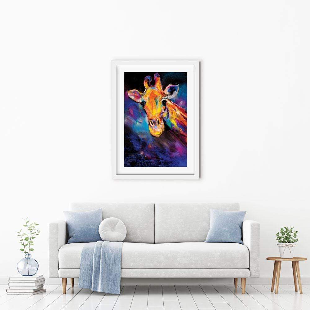 Giraffe Oil Painting Framed Art Print wall art product Ivailo Nikolov / Shutterstock