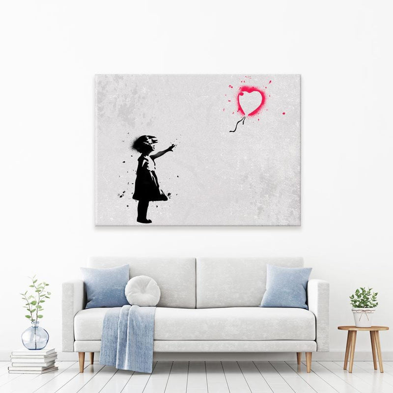 Girl With Balloon Canvas Print