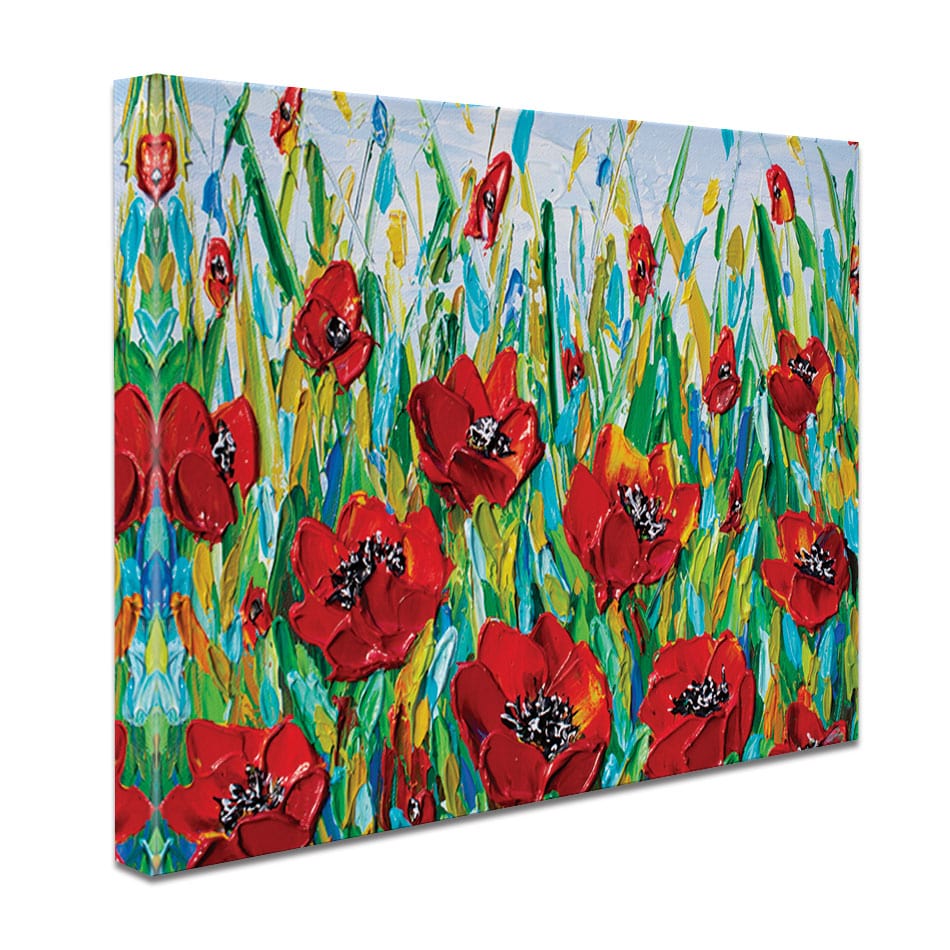 Glorious Poppies Canvas Print wall art product Olga Tkachyk