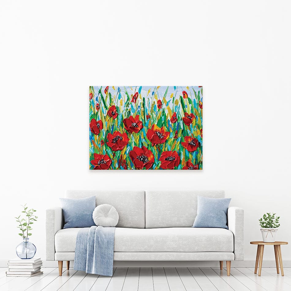Glorious Poppies Canvas Print wall art product Olga Tkachyk