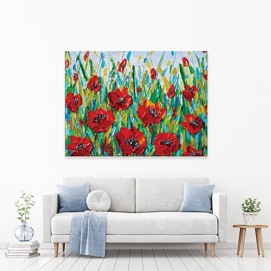 Glorious Poppies Canvas Print wall art product Olga Tkachyk