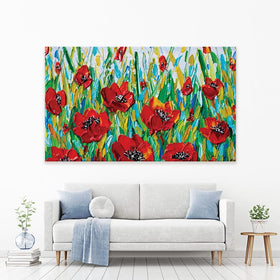 Glorious Poppies Canvas Print wall art product Olga Tkachyk