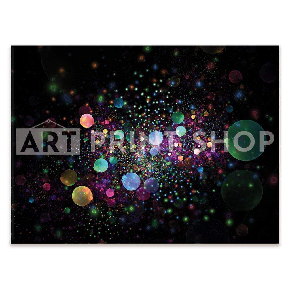 Glowing Rainbow Drops Canvas Print wall art product Klavdiya Krinichnaya / Shutterstock