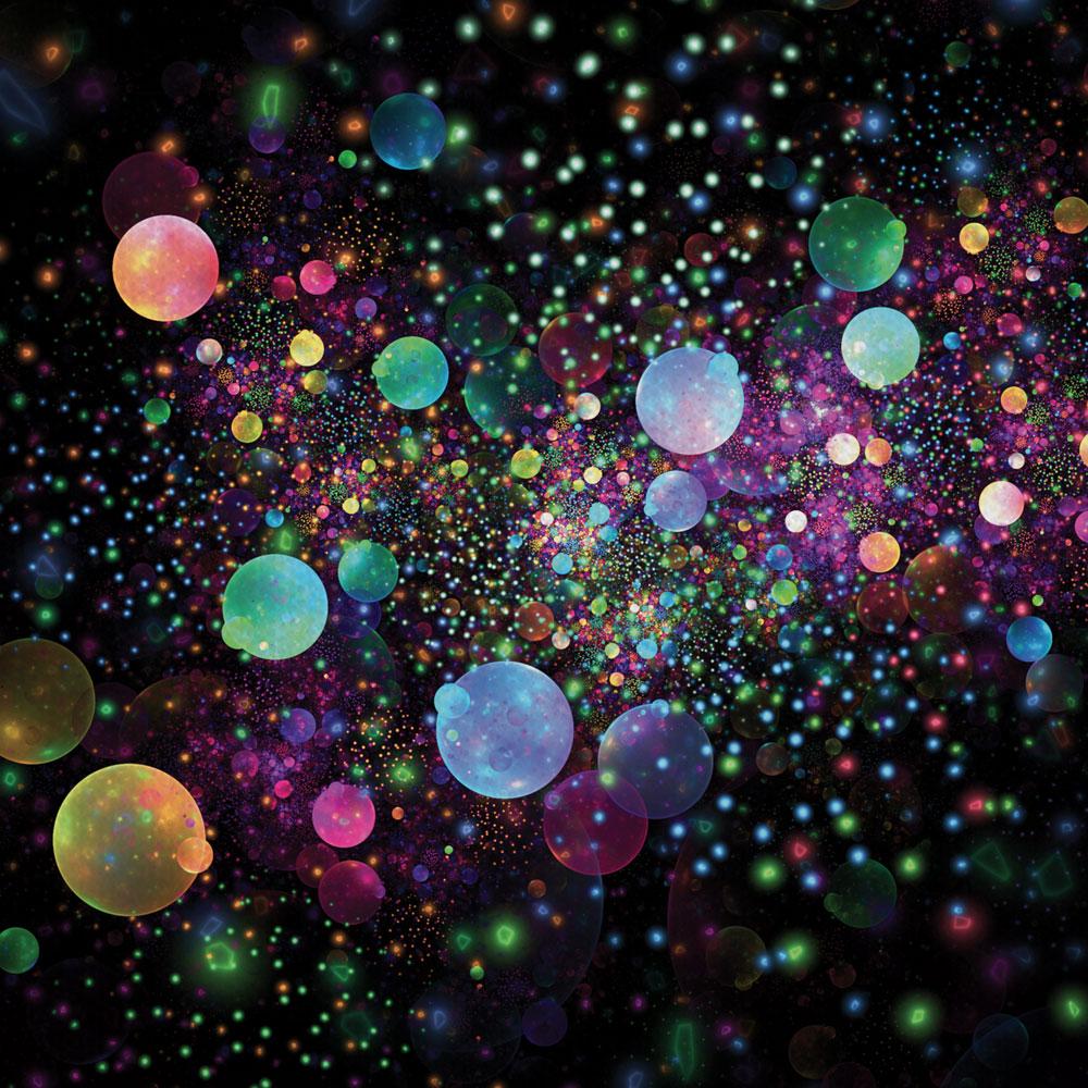 Glowing Rainbow Drops Canvas Print wall art product Klavdiya Krinichnaya / Shutterstock