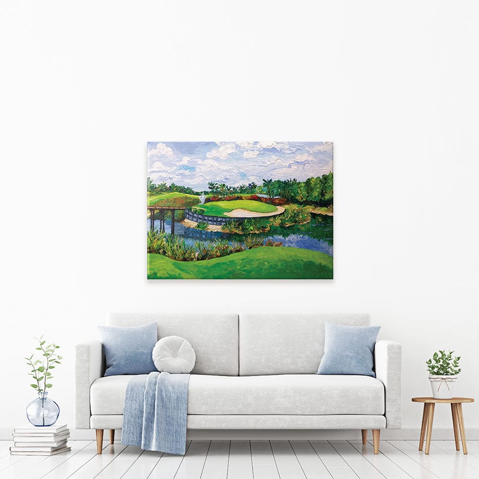 Golf Canvas Print wall art product Olga Tkachyk