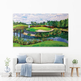 Golf Canvas Print wall art product Olga Tkachyk