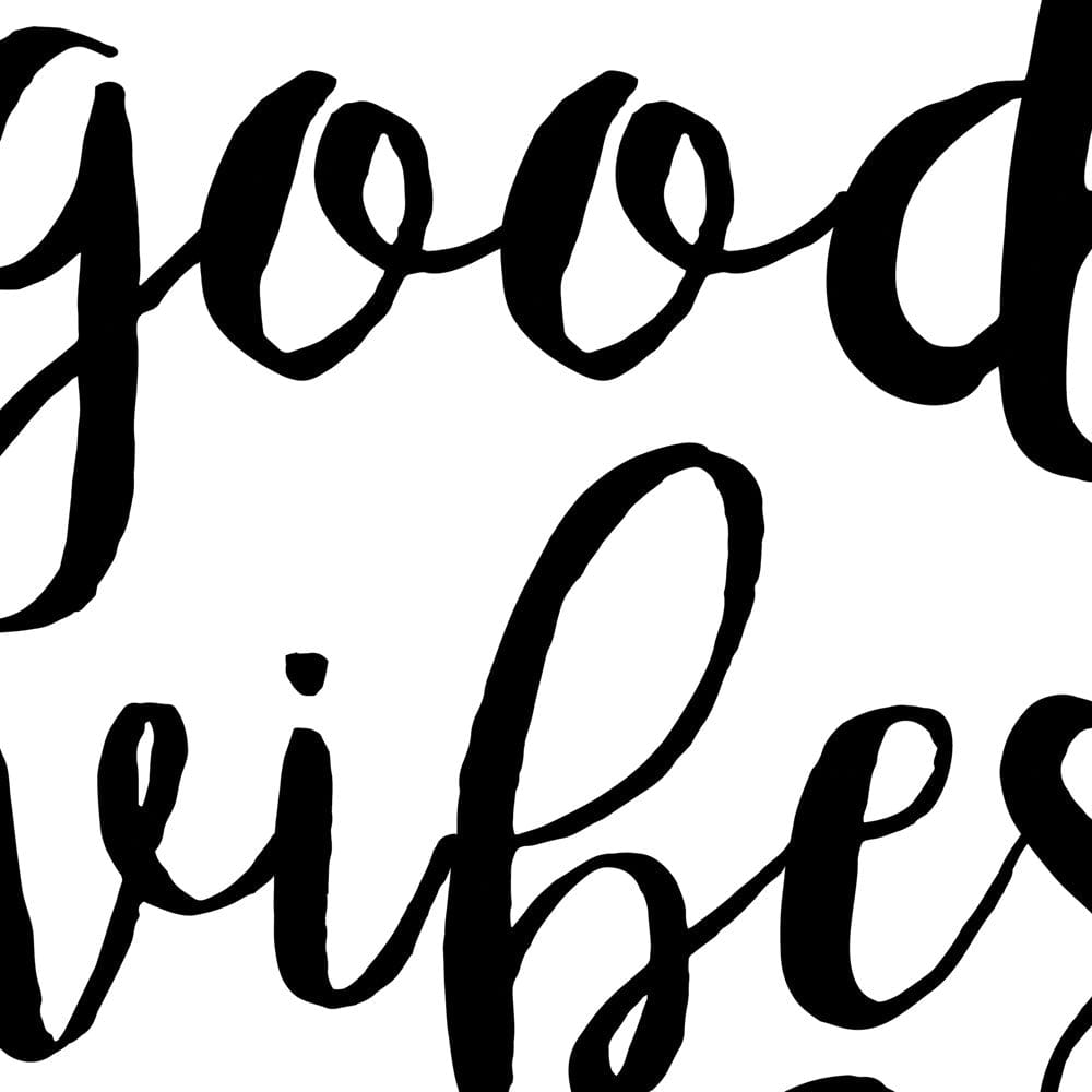 Good Vibes Only Framed Art Print wall art product Art Print Shop