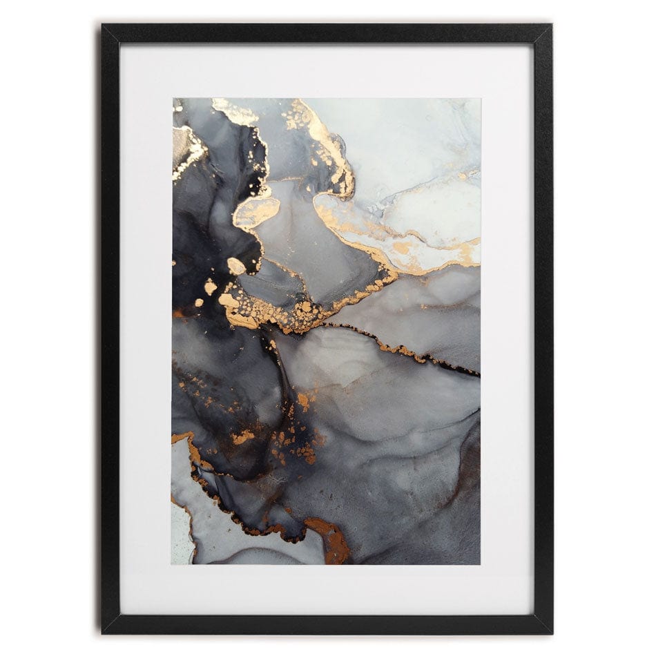 Grey Marble Tones Framed Art Print wall art product coldsun777 / Shutterstock