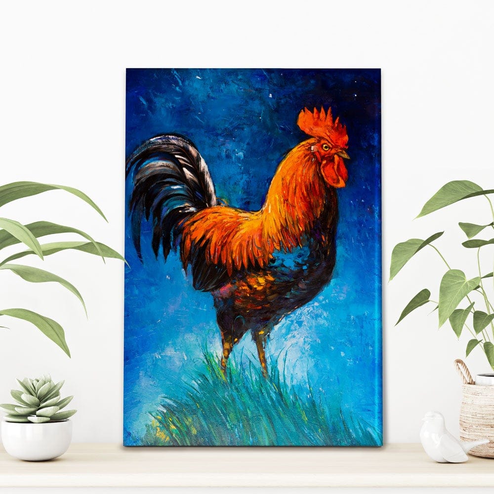 Handsome Rooster Canvas Print wall art product Ivailo Nikolov / Shutterstock