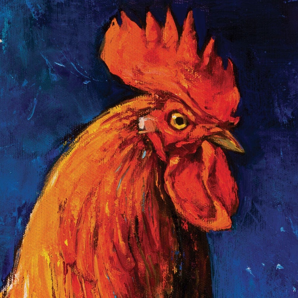 Handsome Rooster Canvas Print wall art product Ivailo Nikolov / Shutterstock