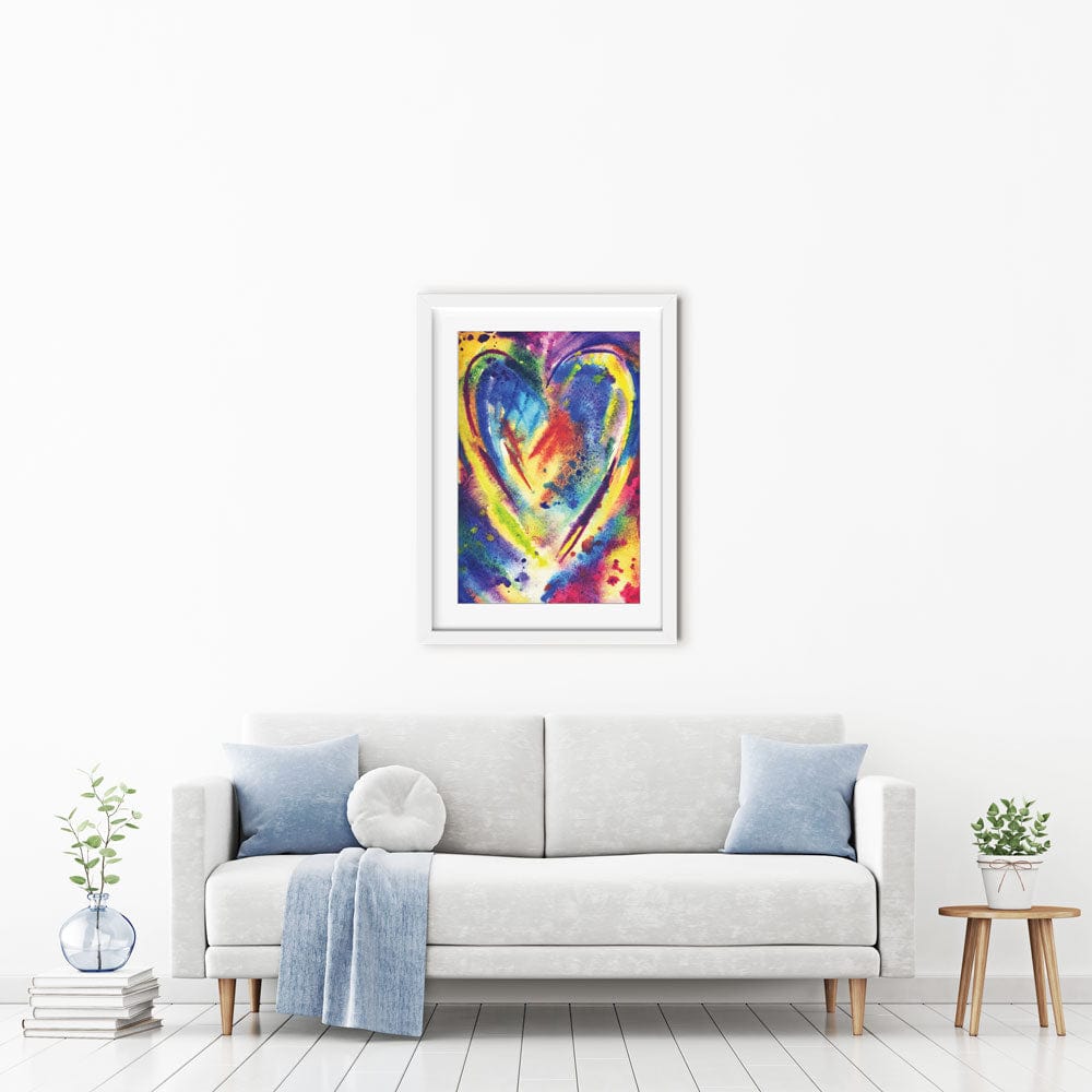 Heart Framed Art Print wall art product Ollga P / Shutterstock
