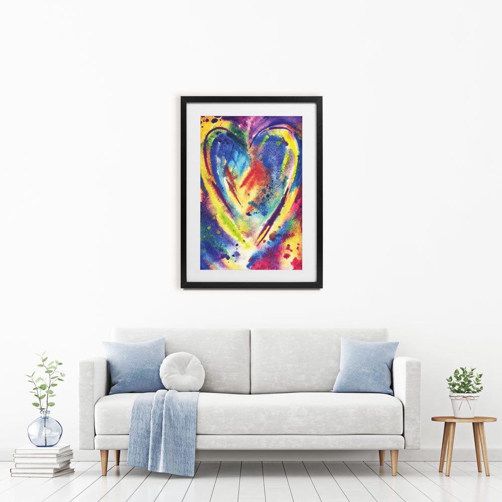 Heart Framed Art Print wall art product Ollga P / Shutterstock