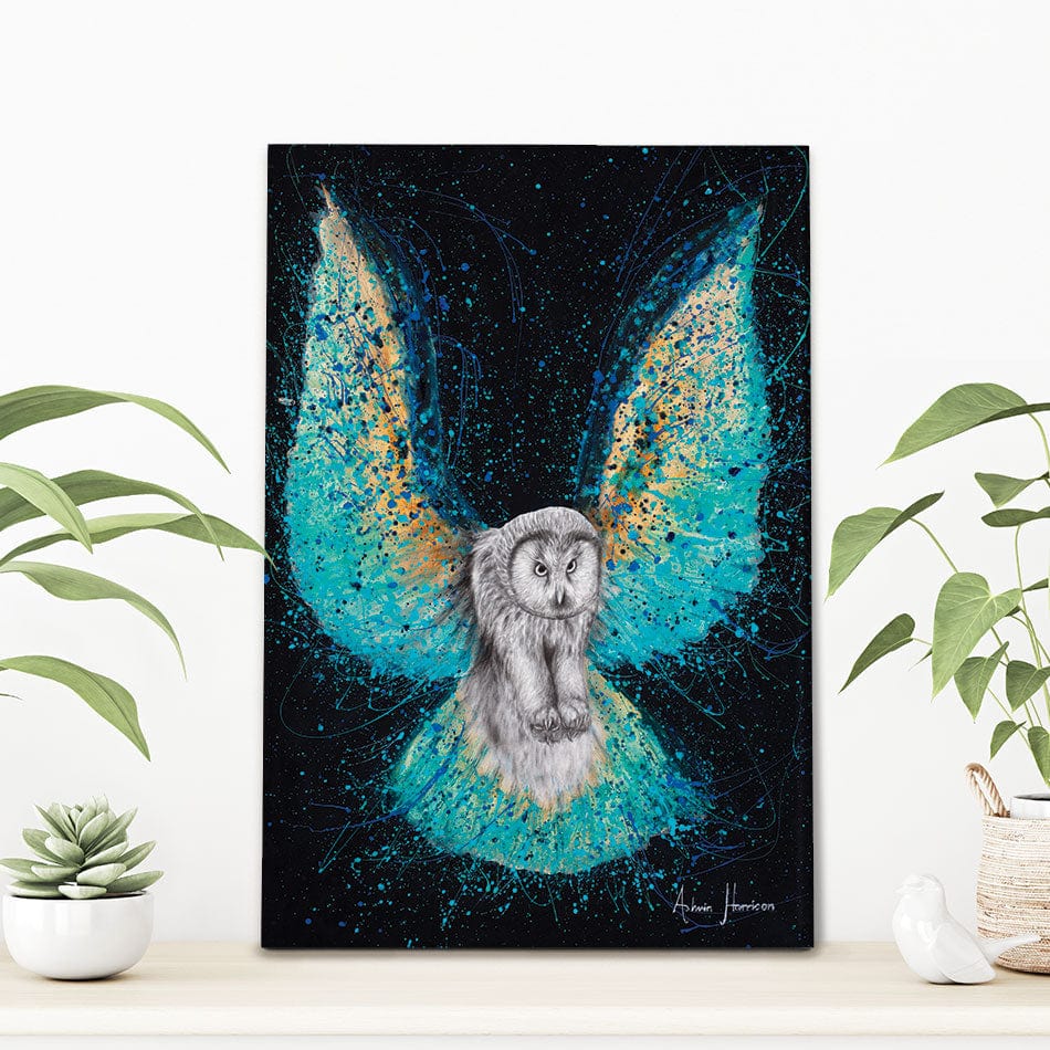 Illuminated Night Owl Canvas Print wall art product Ashvin Harrison