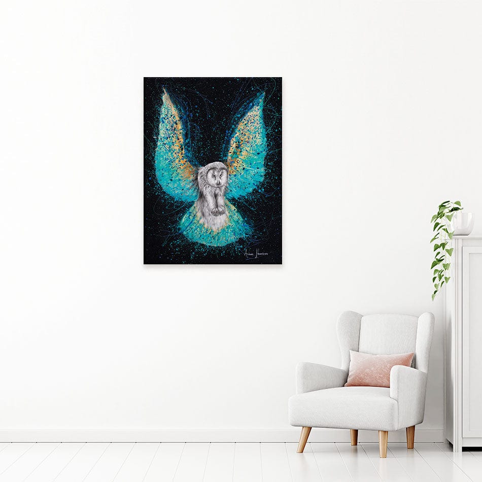 Illuminated Night Owl Canvas Print wall art product Ashvin Harrison
