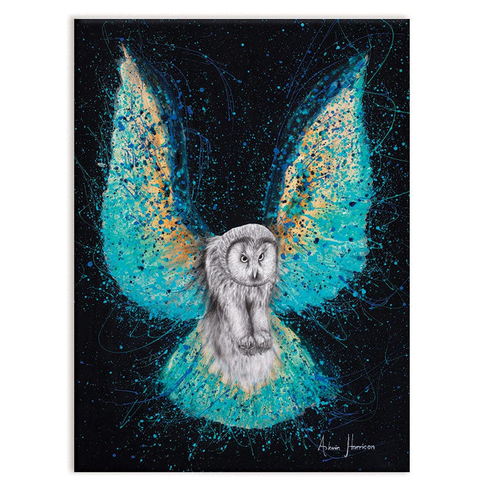 Illuminated Night Owl Canvas Print wall art product Ashvin Harrison