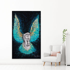 Illuminated Night Owl Canvas Print wall art product Ashvin Harrison
