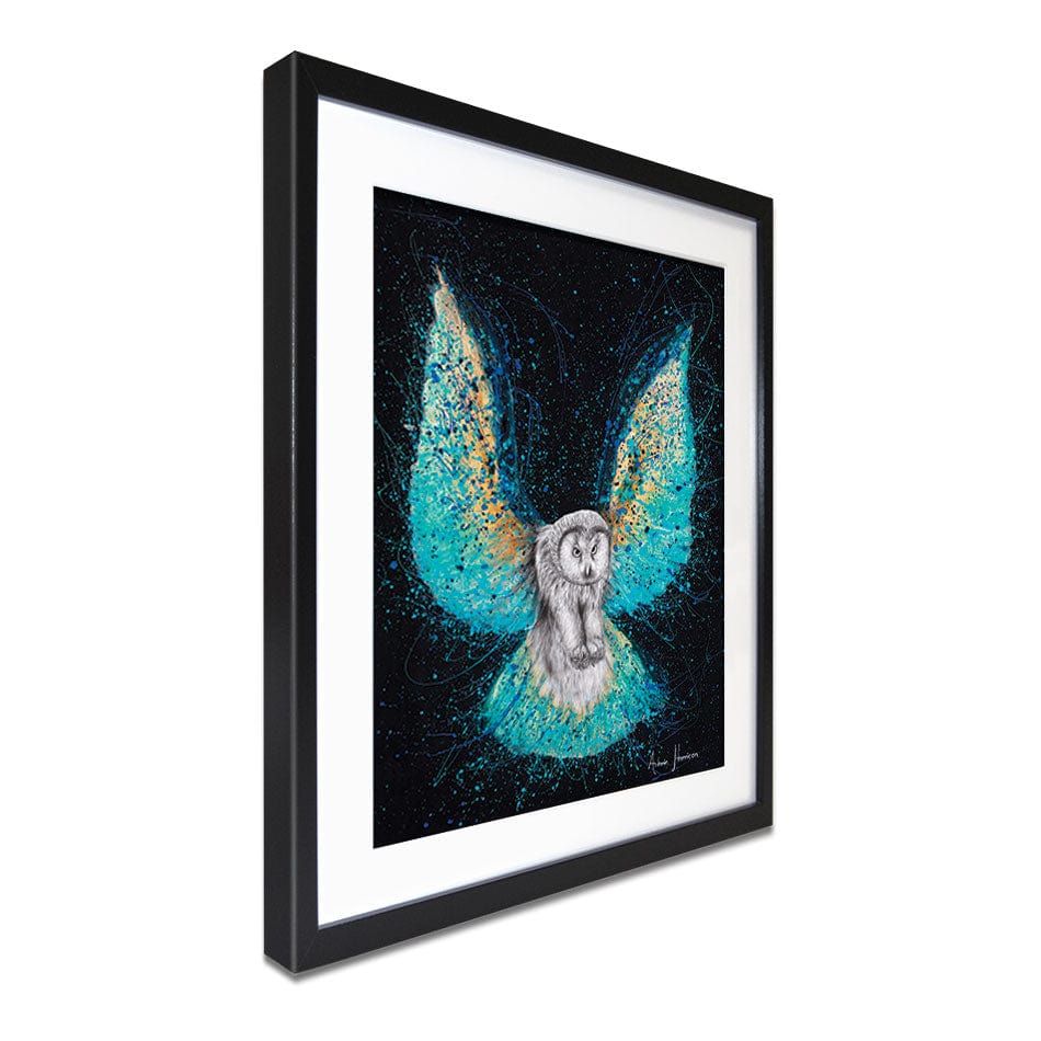 Illuminated Night Owl Framed Art Print wall art product Ashvin Harrison