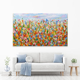 Joyful Meadow Canvas Print wall art product Olga Tkachyk