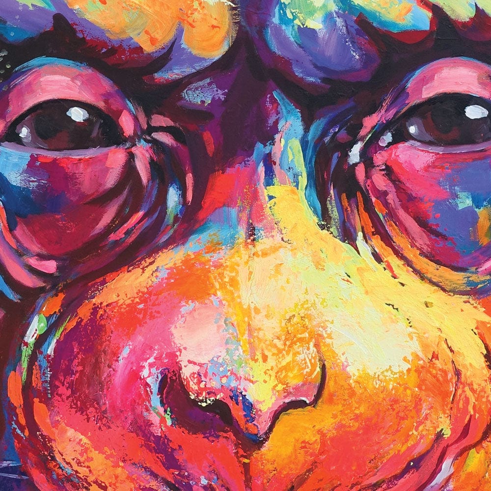 Kissing Monkey Framed Art Print wall art product Limitedart / Shutterstock