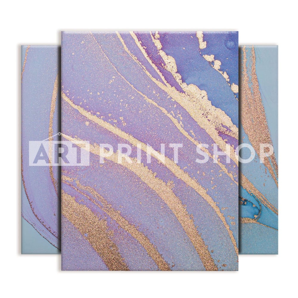 Lilac Dreams Trio Canvas Print wall art product Seamless Watercolor / Shutterstock