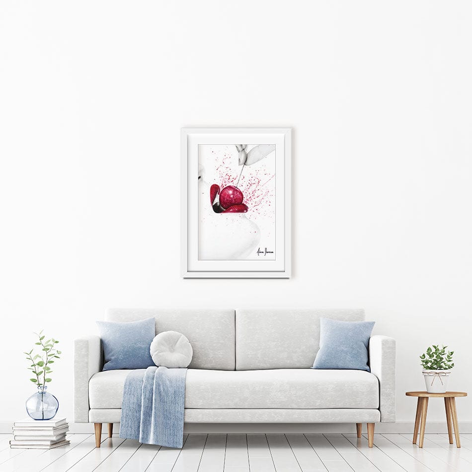 Little Sweet Cherry Framed Art Print wall art product Ashvin Harrison
