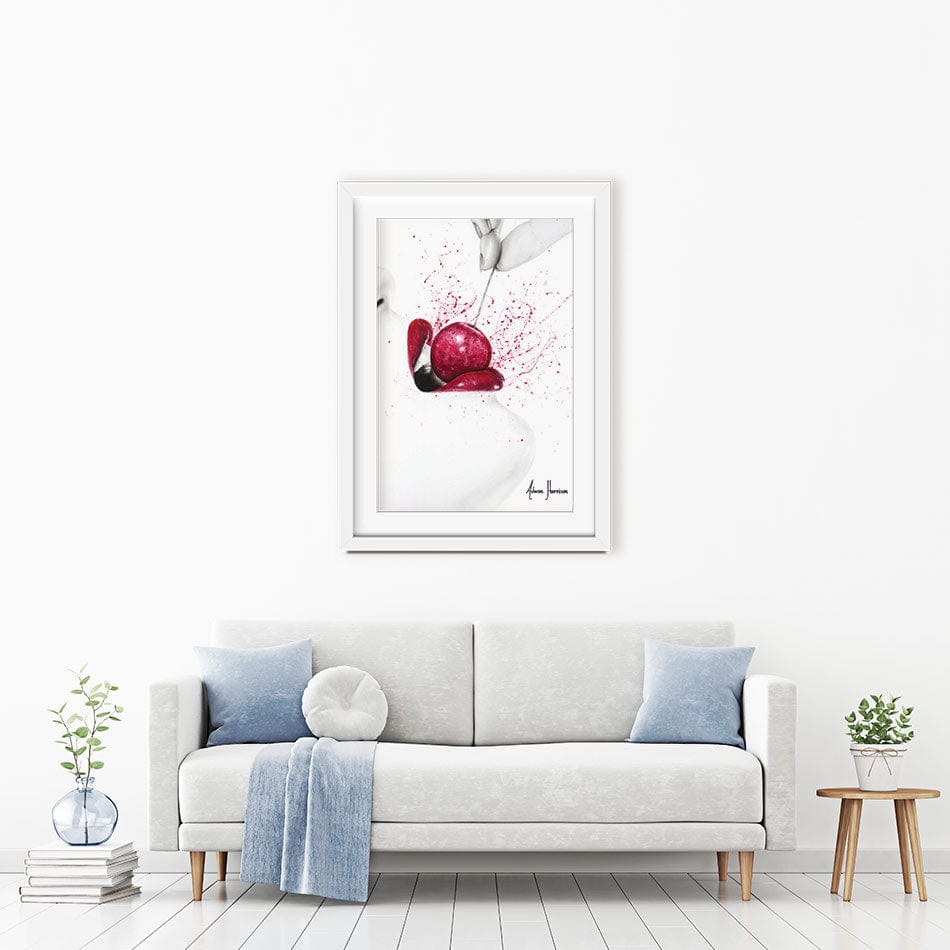 Little Sweet Cherry Framed Art Print wall art product Ashvin Harrison