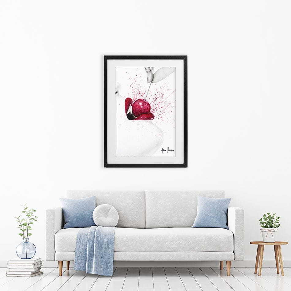 Little Sweet Cherry Framed Art Print wall art product Ashvin Harrison