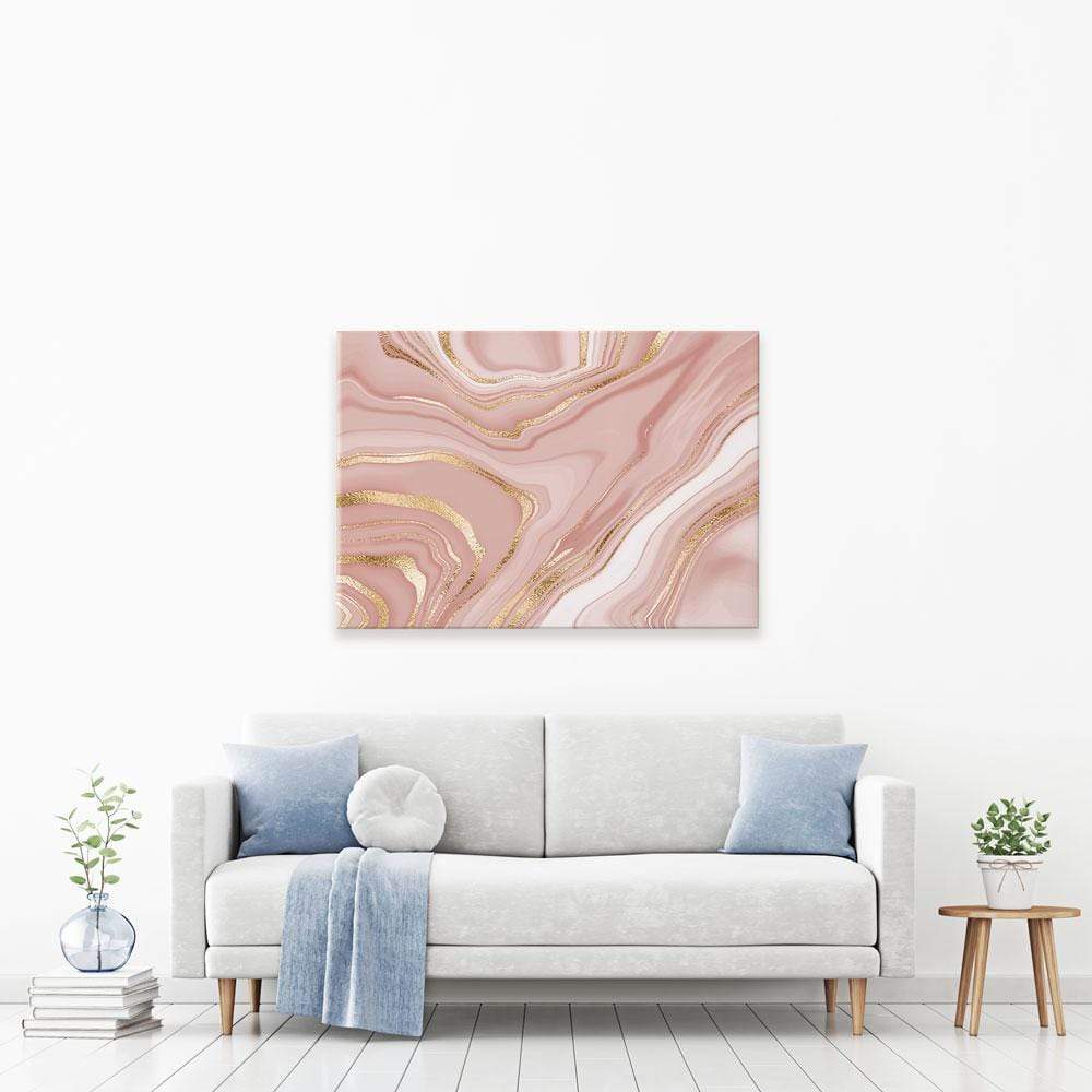 Marbled Rose Canvas Print wall art product NikaMooni / Shutterstock