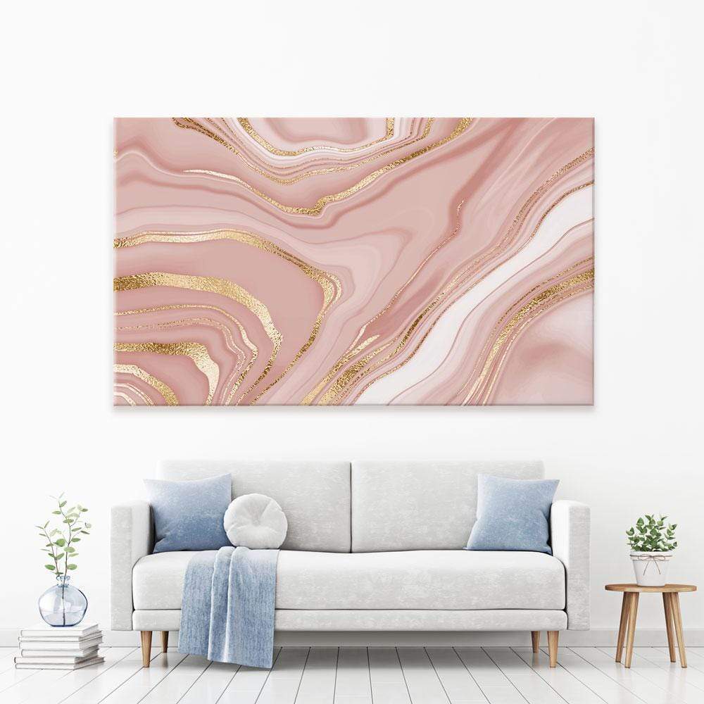 Marbled Rose Canvas Print wall art product NikaMooni / Shutterstock