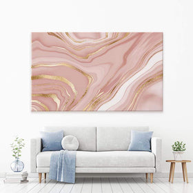 Marbled Rose Canvas Print wall art product NikaMooni / Shutterstock