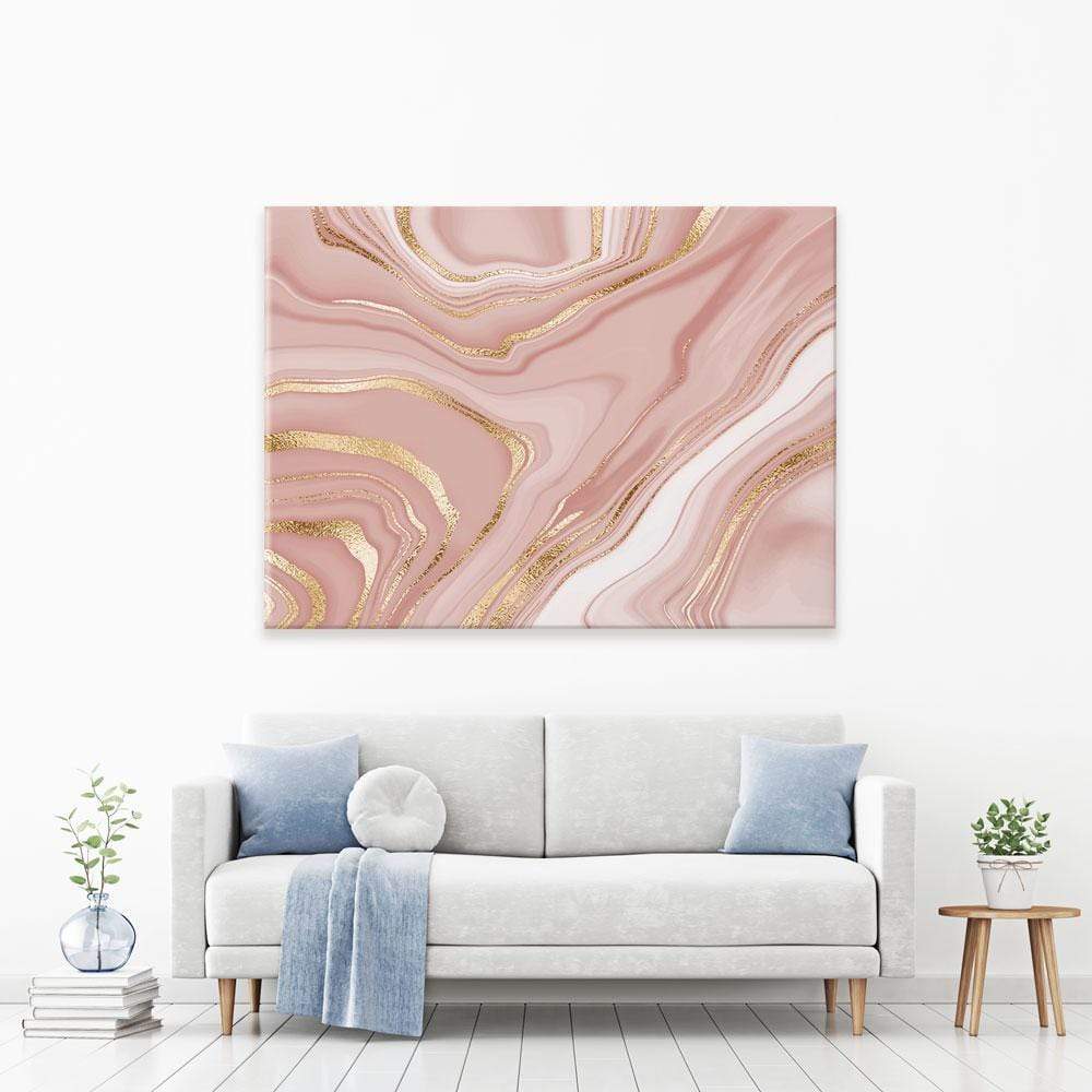 Marbled Rose Canvas Print wall art product NikaMooni / Shutterstock