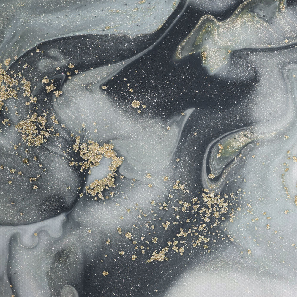 Marbled Grey Hues Canvas Print