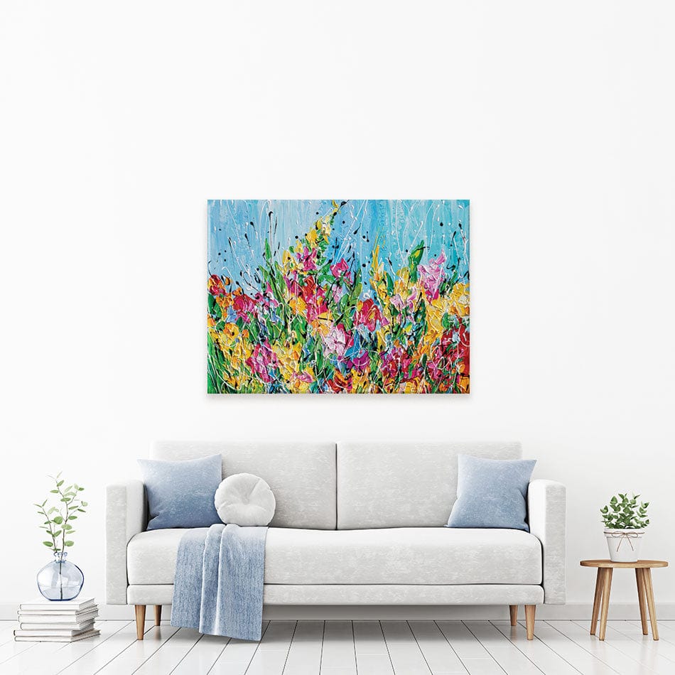 Messy Floral Canvas Print wall art product Olga Tkachyk
