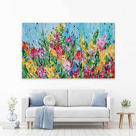Messy Floral Canvas Print wall art product Olga Tkachyk