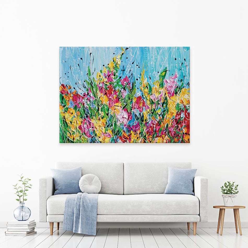 Messy Floral Canvas Print wall art product Olga Tkachyk