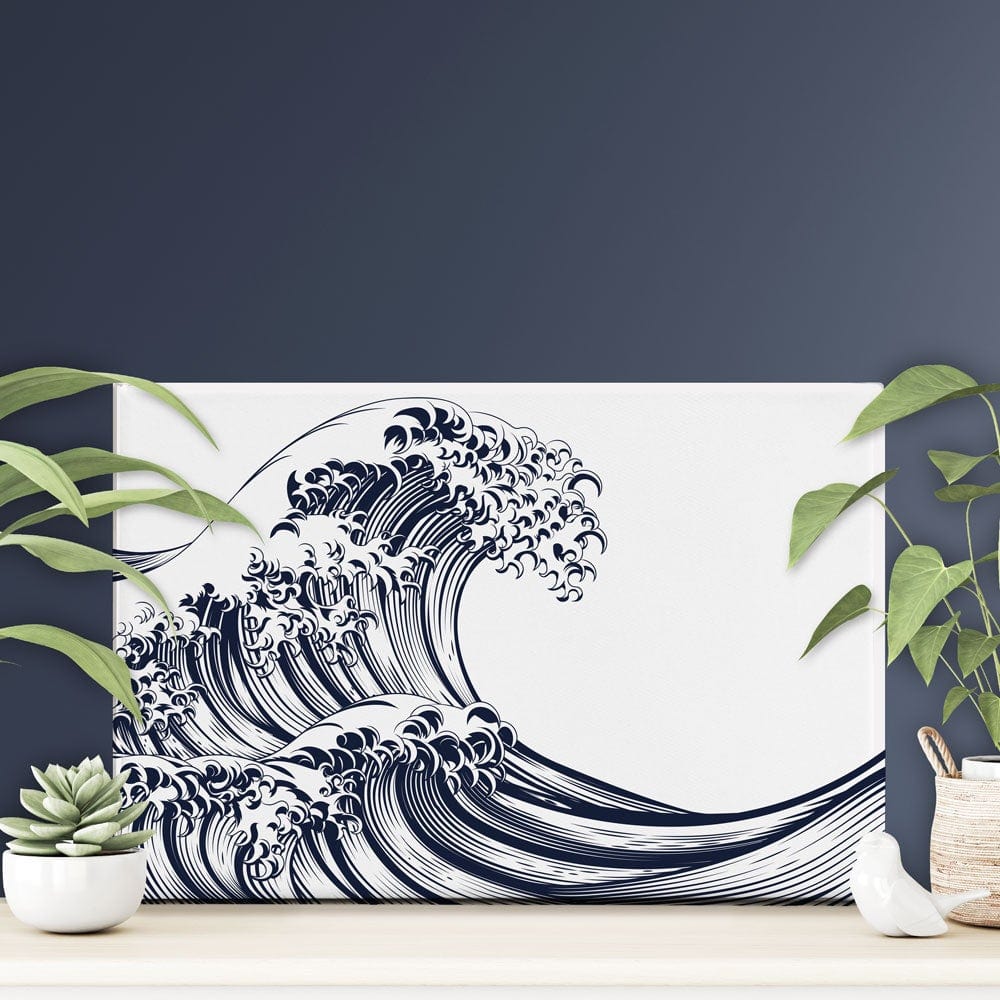 Modern Wave Canvas Print wall art product Christos Georghiou / Shutterstock