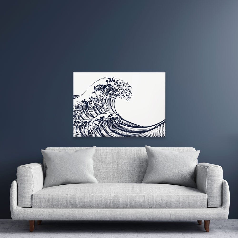 Modern Wave Canvas Print wall art product Christos Georghiou / Shutterstock
