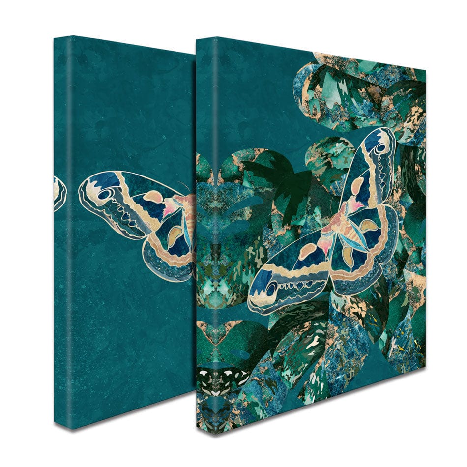 Moth Jungle Duo Canvas Print wall art product Sarah Manovski