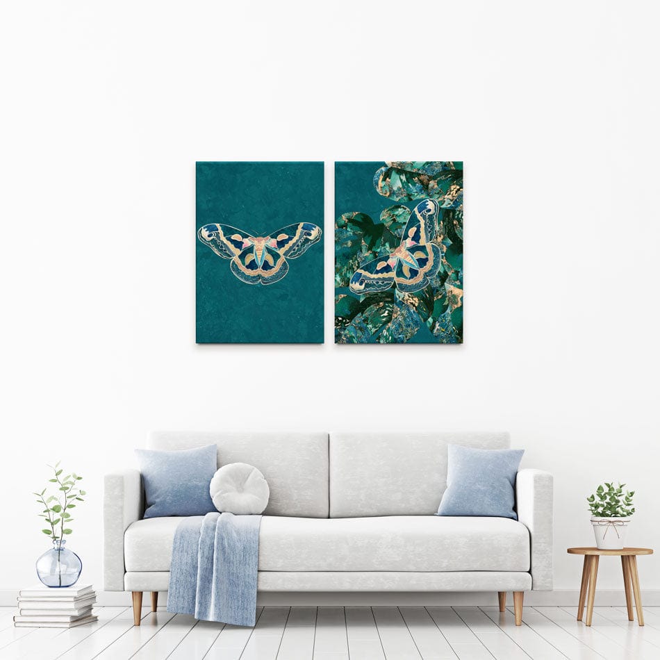 Moth Jungle Duo Canvas Print wall art product Sarah Manovski