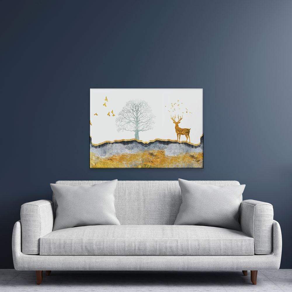 Mountain Deer Canvas Print wall art product mosamem adv / Shutterstock