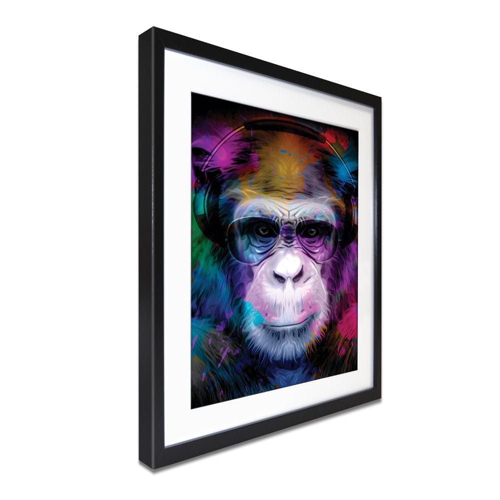 Multicoloured Monkey Framed Art Print wall art product ARTEMENKO VALENTYN / Shutterstock