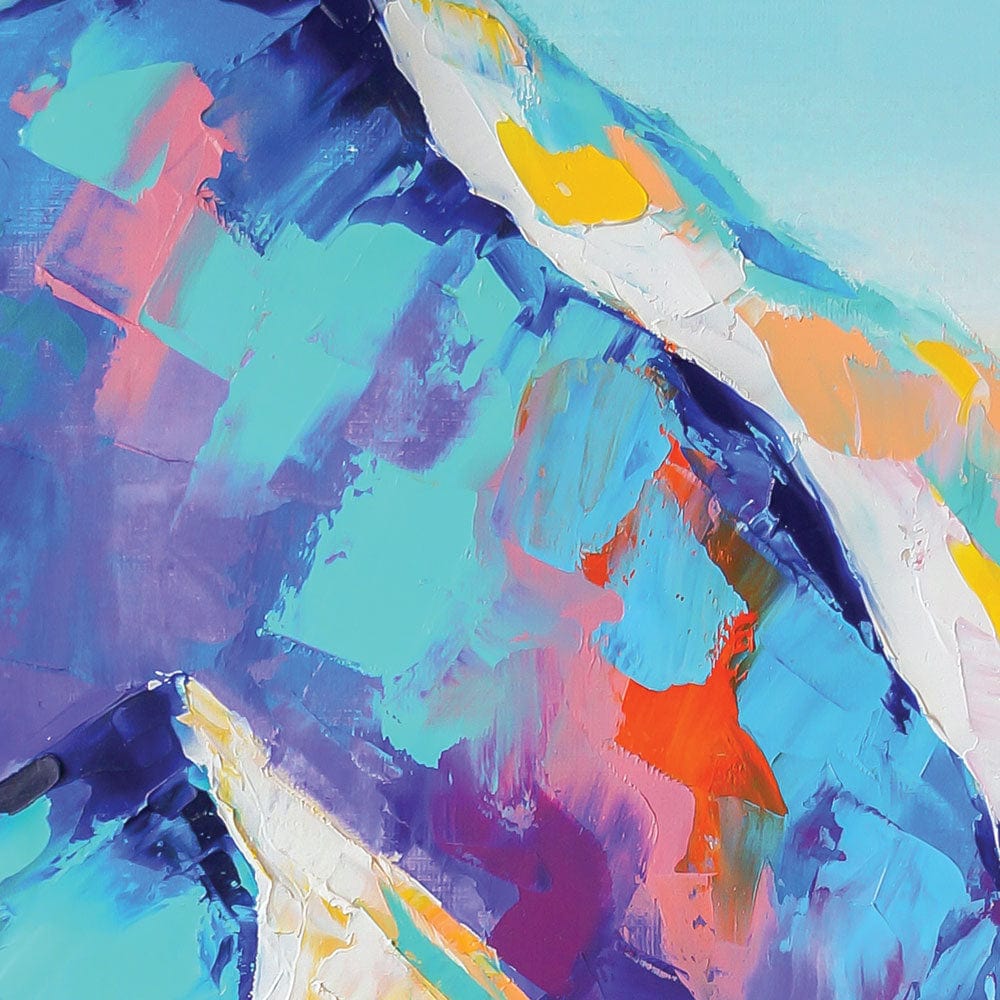 Multicoloured Mountains Framed Art Print wall art product Mari Dein / Shutterstock