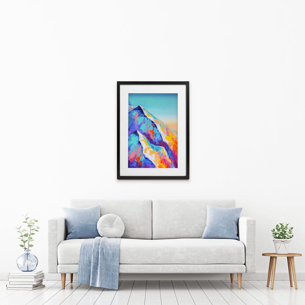 Multicoloured Mountains Framed Art Print wall art product Mari Dein / Shutterstock