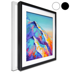 Multicoloured Mountains Framed Art Print wall art product Mari Dein / Shutterstock