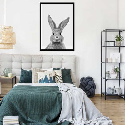 Bunny Rabbit Portrait Framed Print