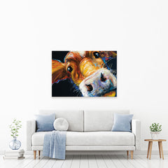 Nosy Cow Canvas Print