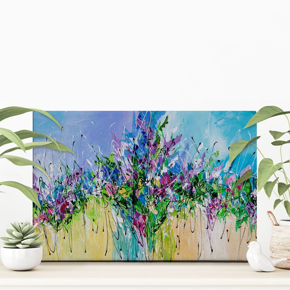 Palette Knife Florals Canvas Print wall art product Olga Tkachyk